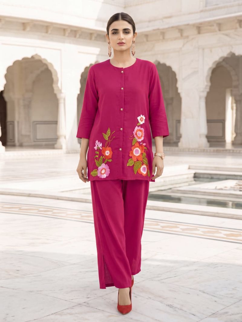 Beautiful Ossm Pihu 101 To 106 Mul Chanderi Embroidered Co Ord Set Collection Wholesale 2026