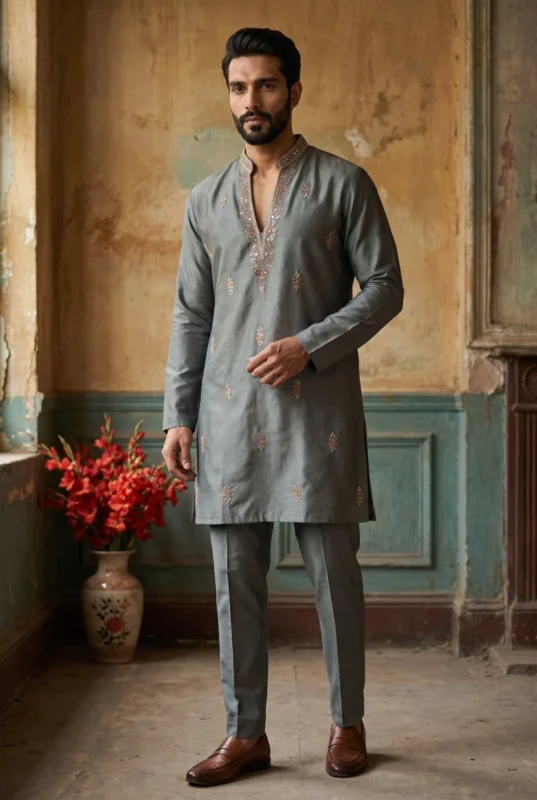 Beautiful Outluk Wedding 54 Lachaka Embroidery Worked Kurta And Pajama Collection Wholesale 2026