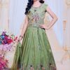 MRF 0020 Heavy Chinon Silk With Embroidery Work Kid Lehenga Choli Wholesale Surat