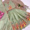 MRF 0020 Heavy Chinon Silk With Embroidery Work Kid Lehenga Choli Wholesale Surat