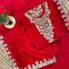 MRF 0025 Fendy Silk With Embroidery Work Kid Wear Top Plazzo Dupatta Set Wholesale Supplier