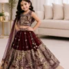 MRF 009 Soft Sindur Silk With Embroidery Work Kids Wear Lehenga Choli Wholesale Surat