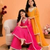 Baby 253 Heavy Fox Georgette With Real mirro Gown Bottom Dupatta Set Wholesale Surat