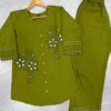 Lila 162 Pure Cotton With Embroidery Thread Work Co Ord Set Wholesale Supplier