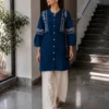 SS2016 Heavy Rayon With Embroidery Work Kurti Plazzo Set Wholesale Surat