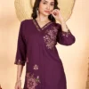 Lila 176 Heavy Rayon With Embroidery Thread Work Co Ord Set Wholesale Surat