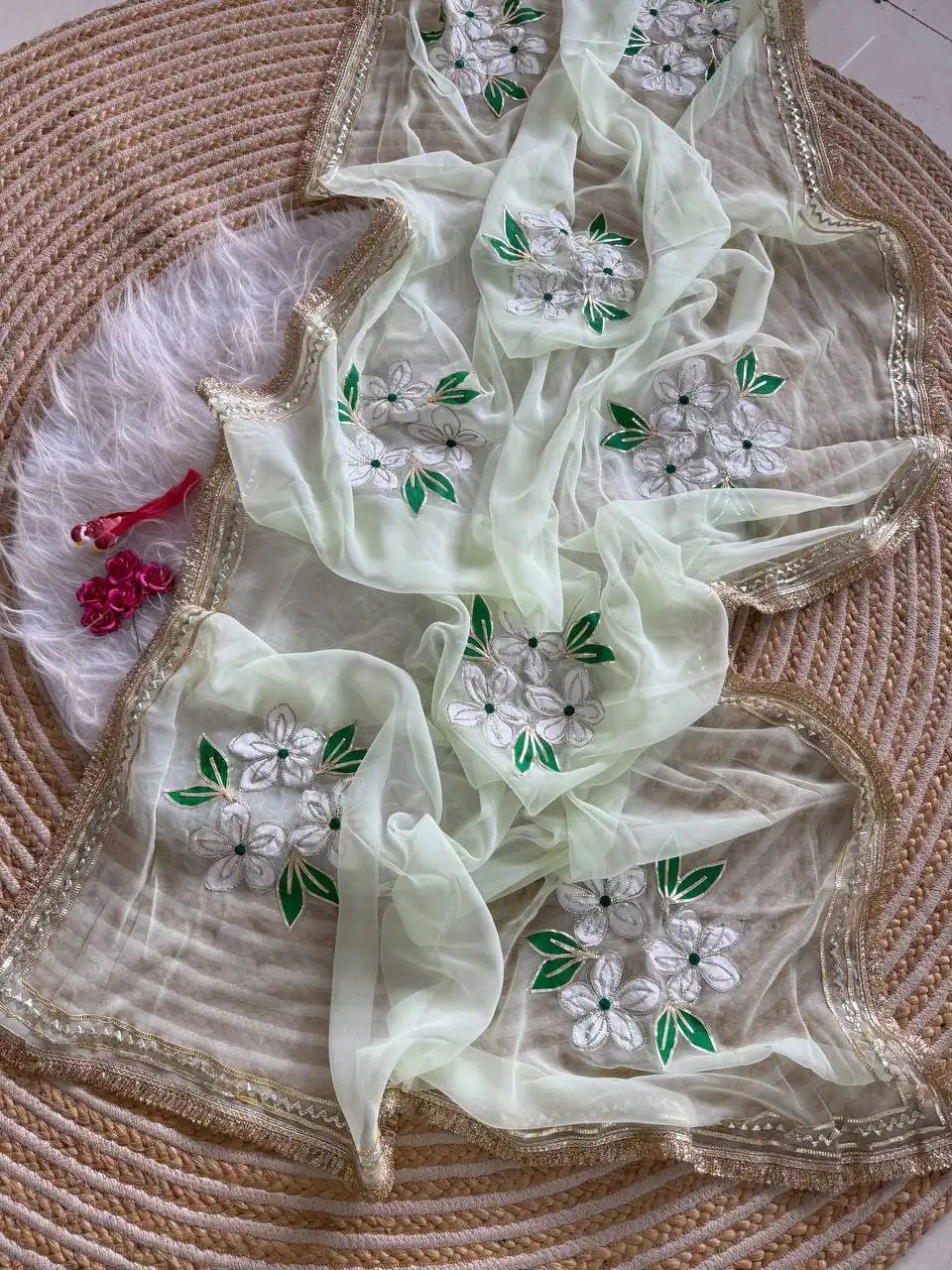 MHV Mansi Georgette With Gotta Patti Saree Wholesale Supplier