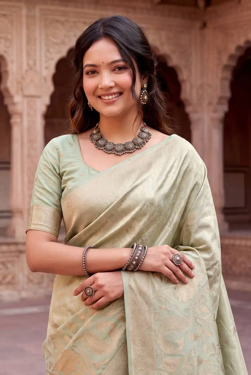 Laxmi 1141 Pure Naylon Kadi Creap Georgette Saree Wholesale Supplier