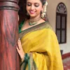 LFK 9077 Banarasi Soft Silk With Zari Work Saree Wholesale Supplier