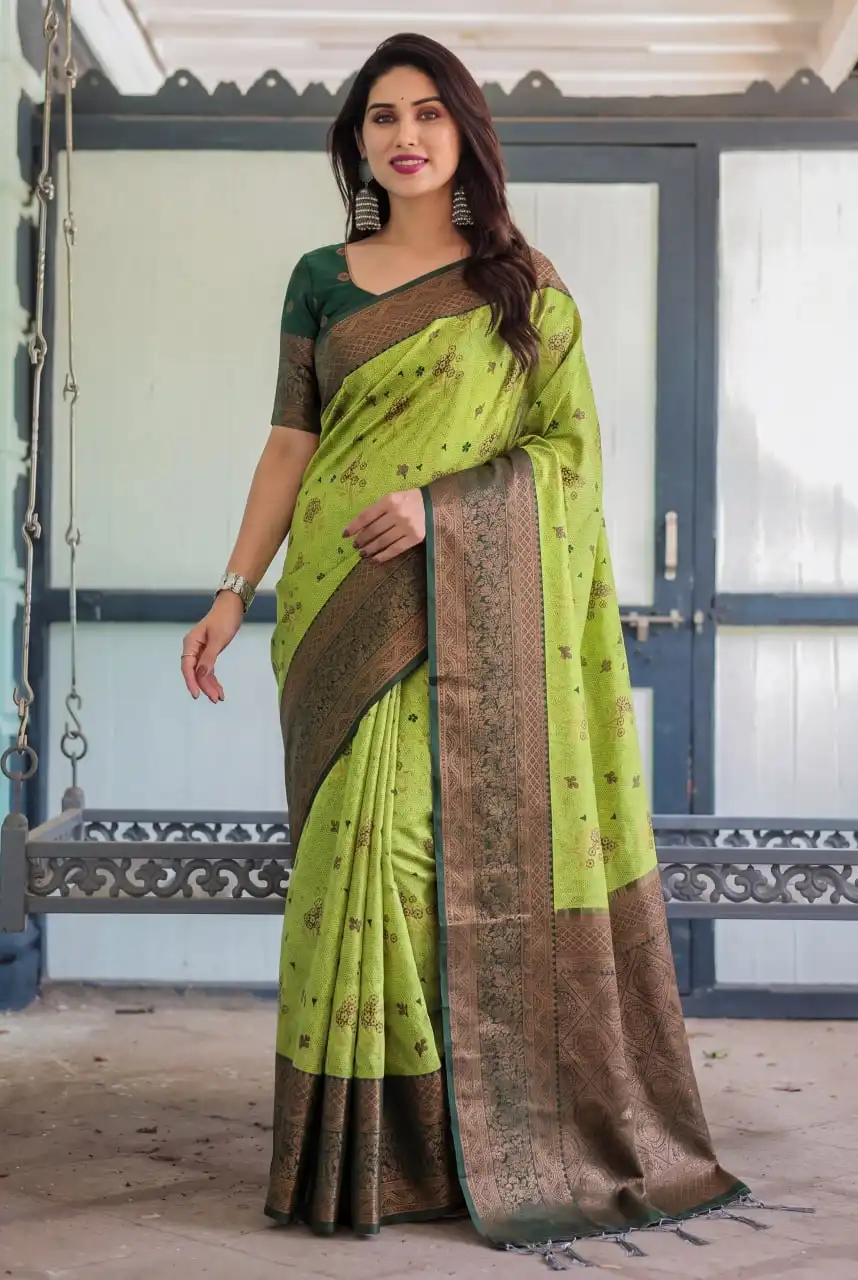 LFK 9079 Banarasi Soft Silk With Zari work Saree Wholesale Supplier