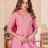 Lila 175 Mal Chanderi & Embroidery Thread With Real Hand Work Anarkali Suit Set Wholesale Surat