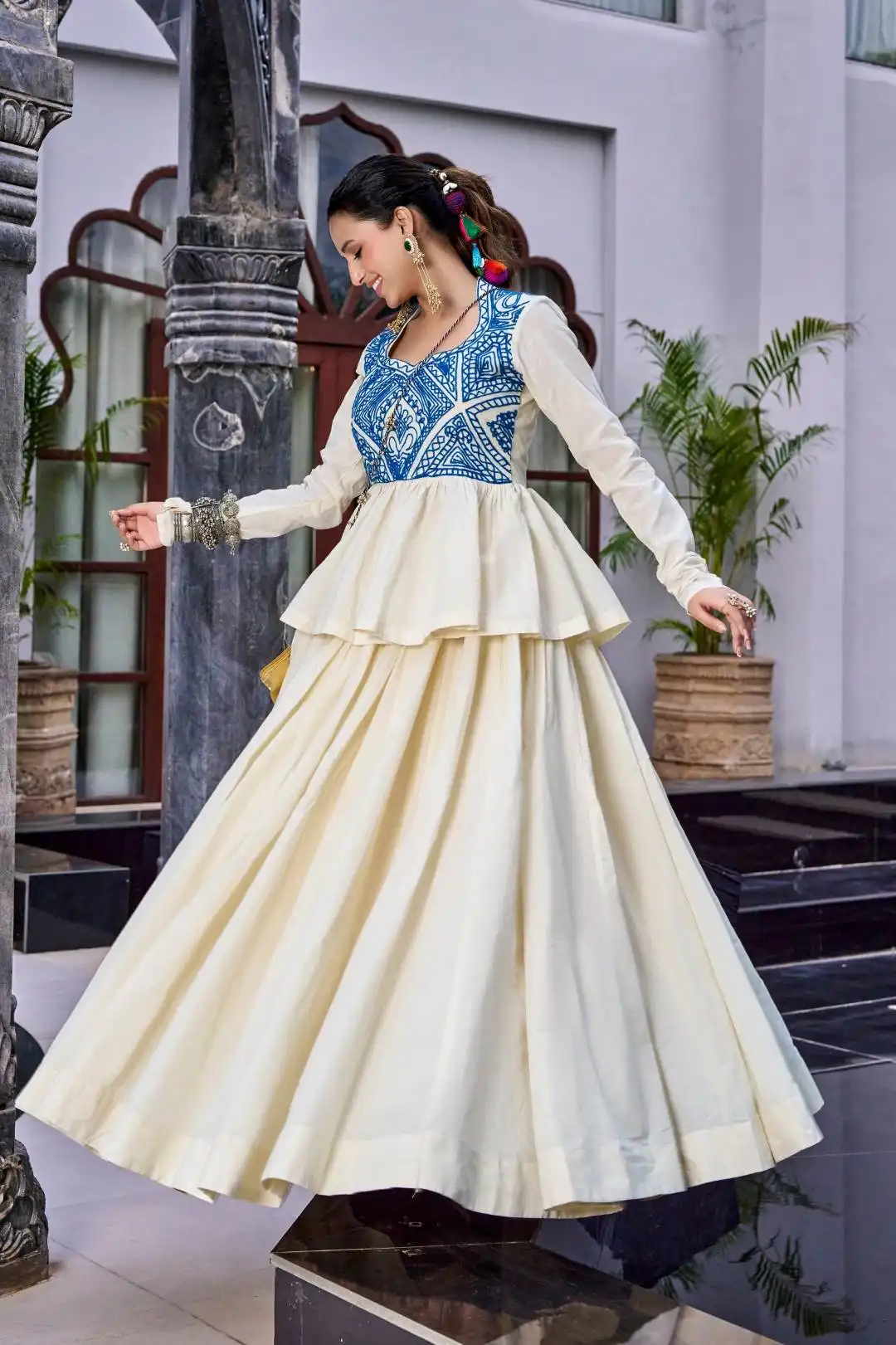 WMN 1754 Pure Cotton With gamthi Work Lehenga Choli Wholesale Surat