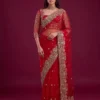 DKT 5193 Net With Sequence Embroidery Work Saree Wholesale Surat