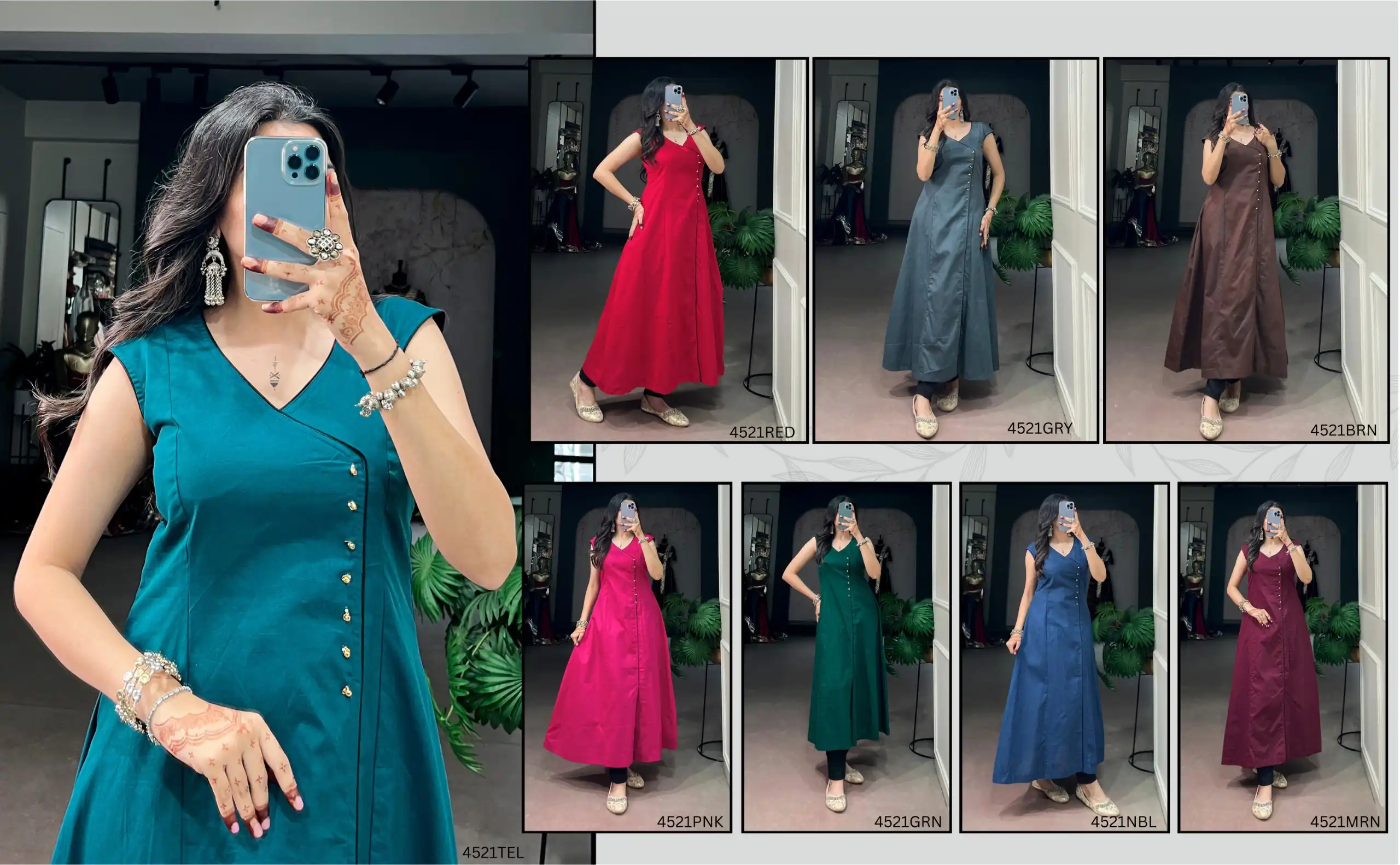 WMN 4521 Khadi Cotton Kurti Wholesale Supplier