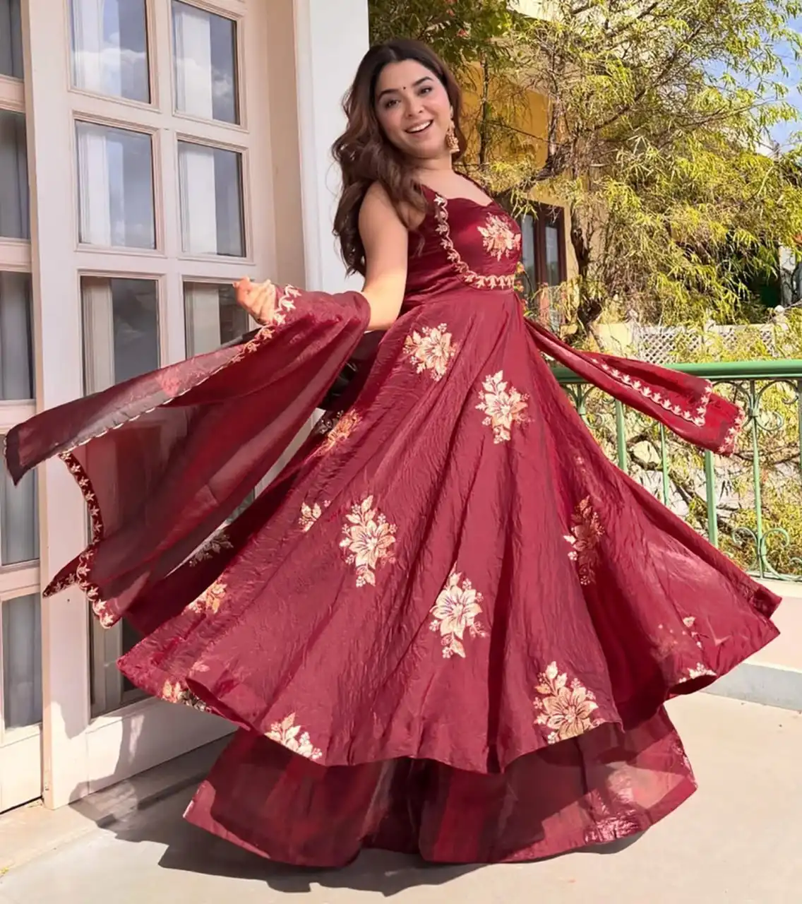 FFD Mulberry Vol 1209 Fandy Silk With Zari Embroidery Work Anarkali Suit Set Wholesale Surat