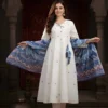 Shiv 6060 Roman Silk With Embroidery Work Top Bottom Dupatta Set Wholesale Supplier