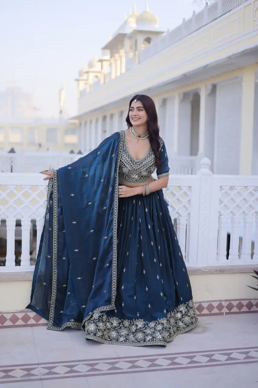 Mohini 7159 Fendy Silk With Embroidered Work Lehenga Choli Wholesale Supplier