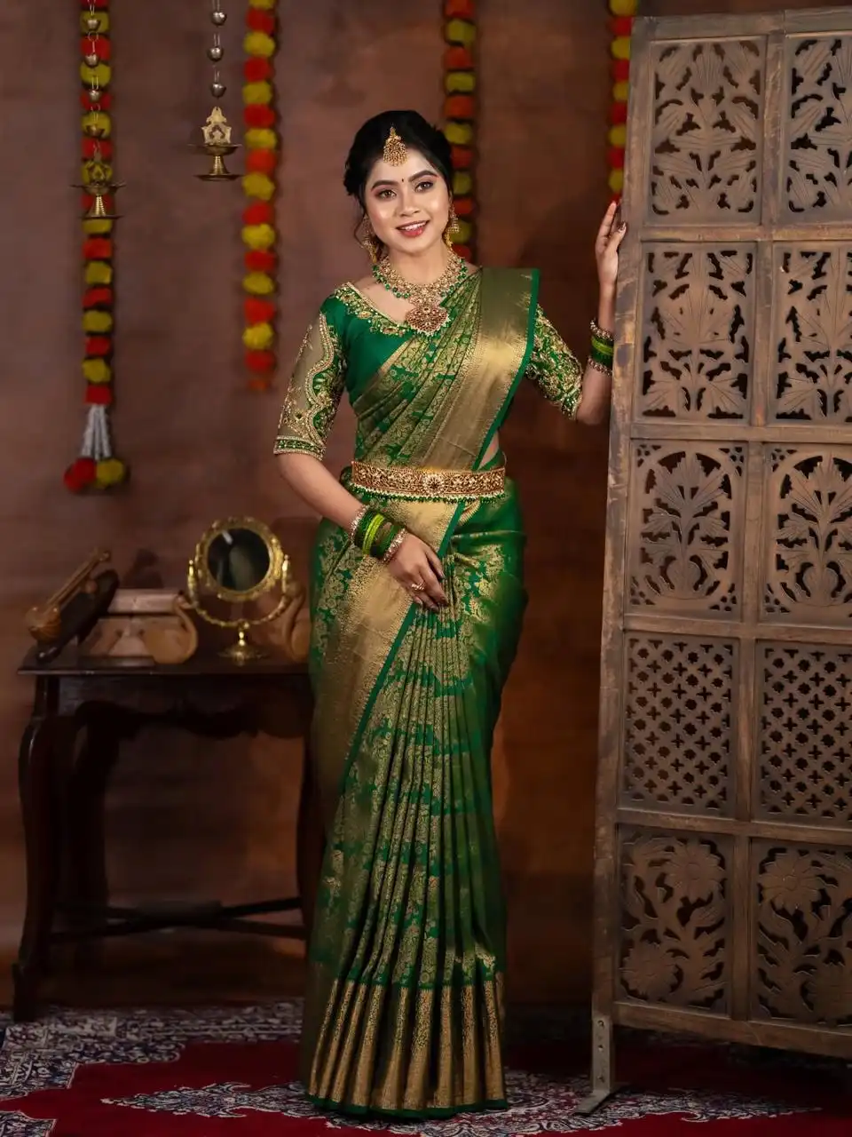 LFK 5370 Banarasi Soft Silk With Zari Work Saree Wholesale Supplier