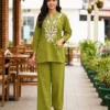 RRD Lavish 1909 Cotton Flex With Embroidery Work Co Ord Set Wholesale Surat