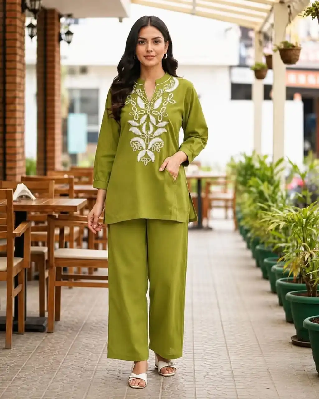 RRD Lavish 1909 Cotton Flex With Embroidery Work Co Ord Set Wholesale Surat