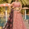 ZEEL 8005 Georgette With Sequins Embroidery Work Lehenga Choli Wholesale Surat