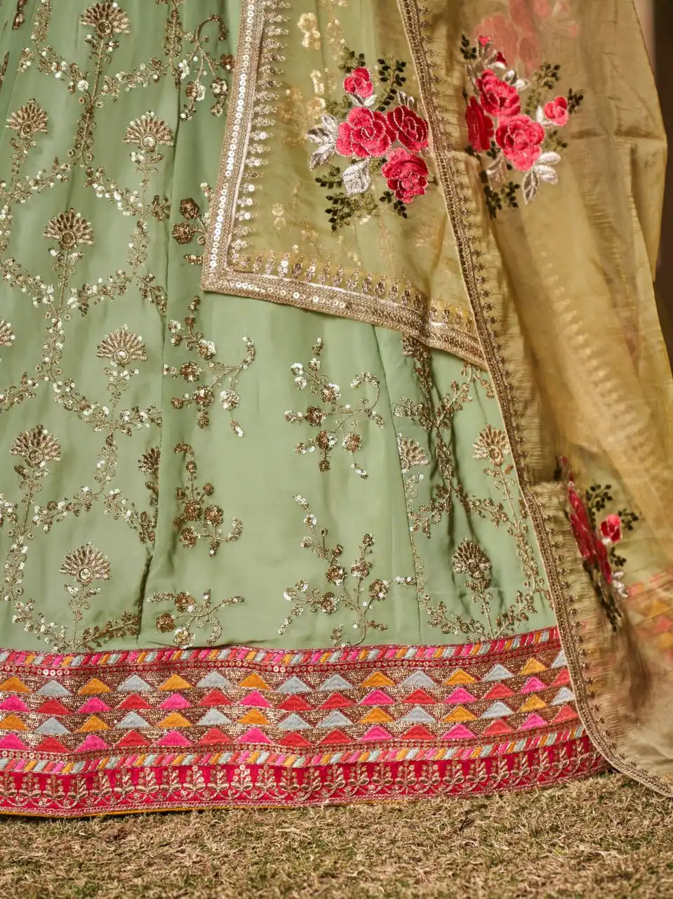 ZEEL 8007 Georgette With Embroidery Work Lehenga Choli Wholesale Supplier