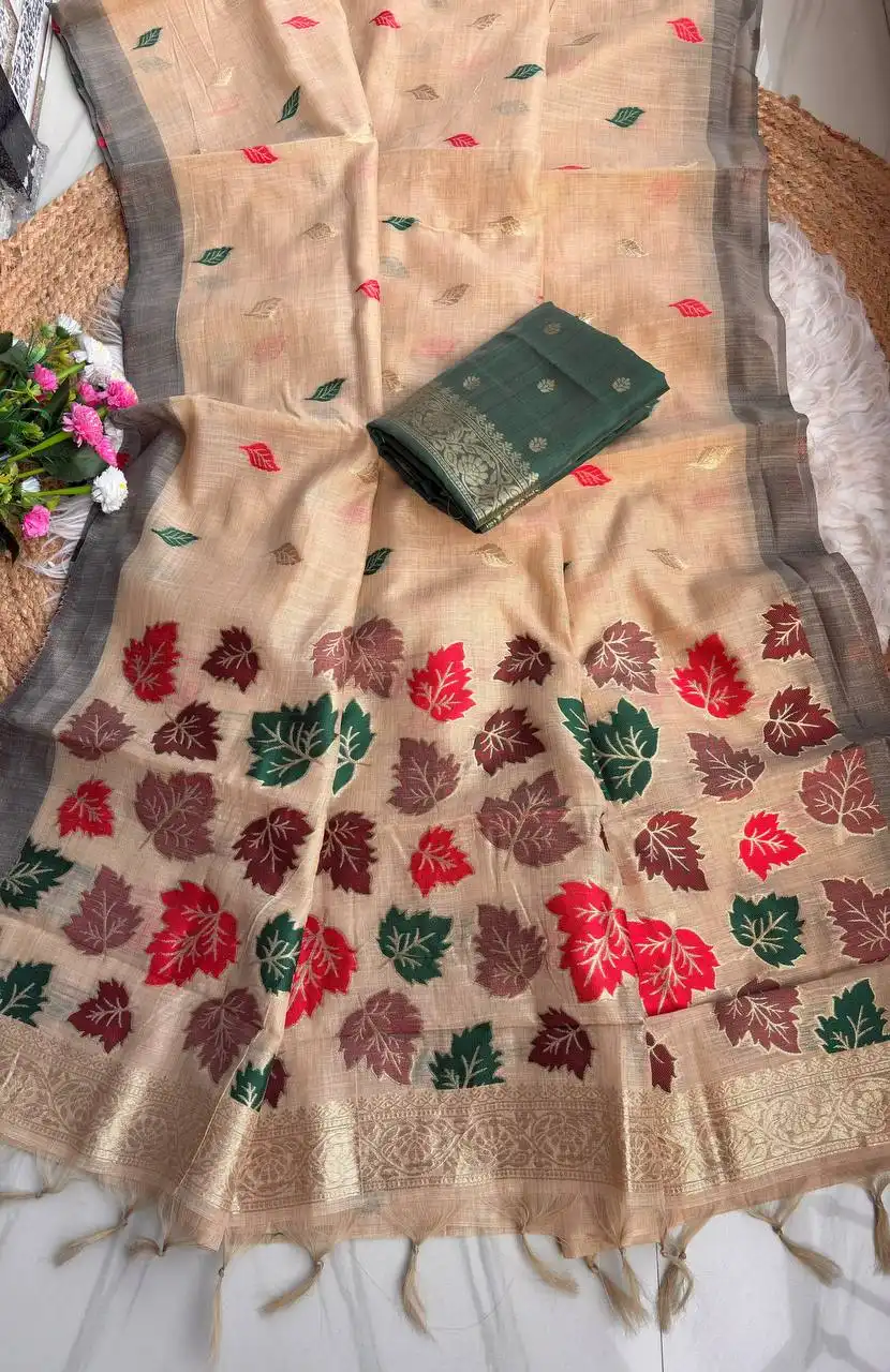 MHV Dharti 9026 Pure Jamdani Silk Saree Wholesale Supplier