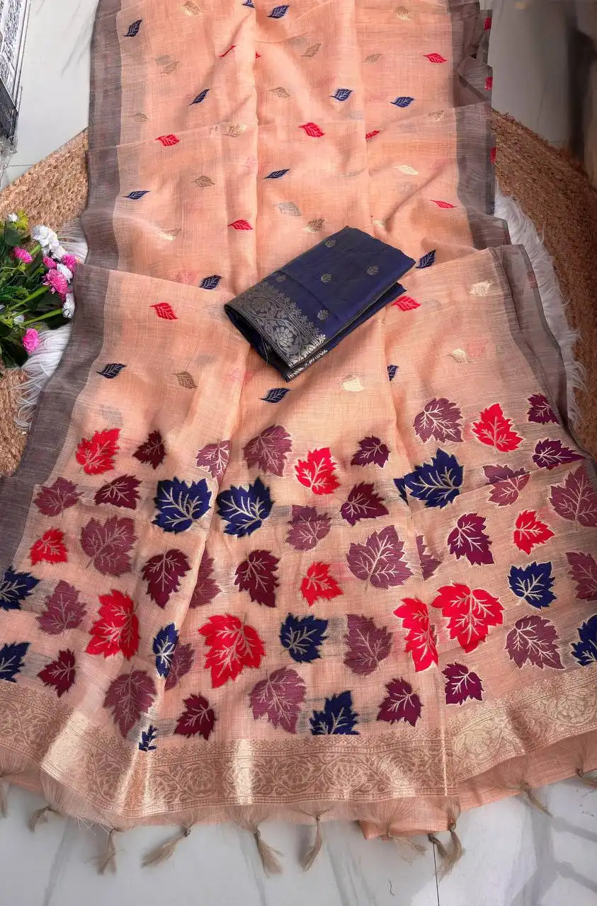 MHV Dharti 9026 Pure Jamdani Silk Saree Wholesale Supplier