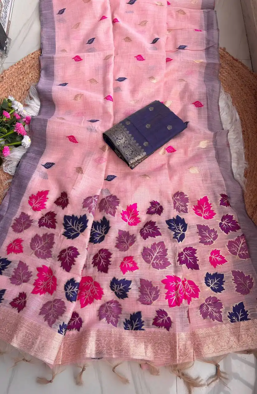 MHV Dharti 9026 Pure Jamdani Silk Saree Wholesale Supplier