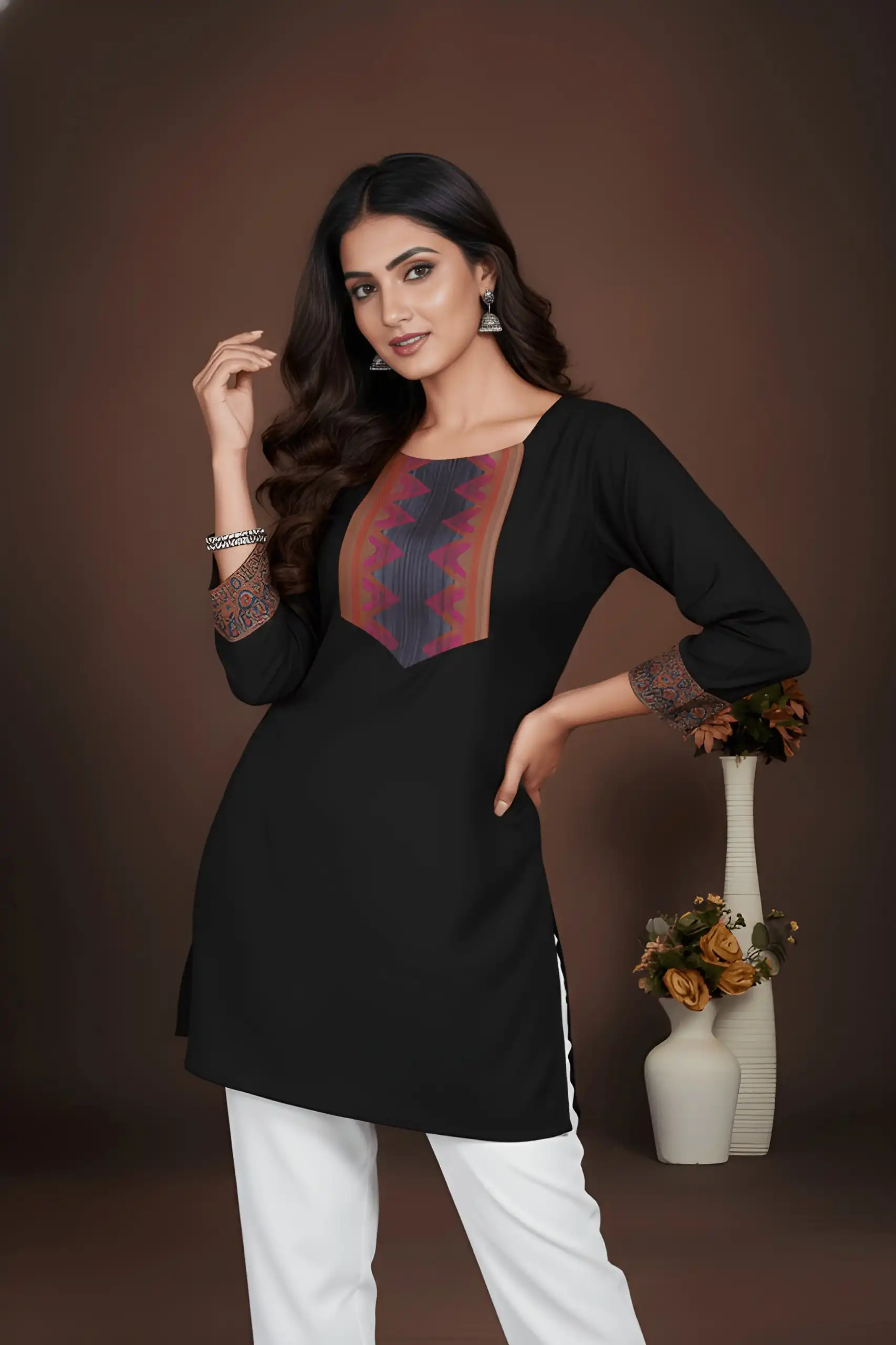 Shiv 1034 Cotton Printed Short Top Wholesale Supplier