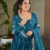 FFD Dulhan Vol 2609 Chinon With Solid Embroidery Work Gown With Dupatta Wholesale Supplier