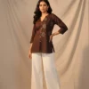 Shiv 1035 Cotton With Embroidery Work Short Top Wholesale Supplier