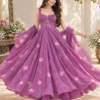 SWT 353 Georgette With Zari and Handpaint work Anarkali Gown Set Wholesale Surat