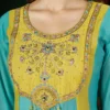 Lila 183 Mal Chanderi With Embroidery & Real Hand Work Anarkali Kurti Set Wholesale Supplier