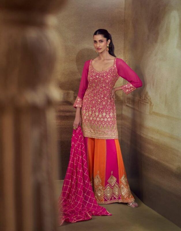 Launching Sayuri Banno Georgette Embroidered Designer Salwar Kameez Collection Wholesale 2026