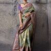 Sethnic Muse Delight Banarasi Tissue Silk Meenakari Patta Weaving Saree Collection Wholesale