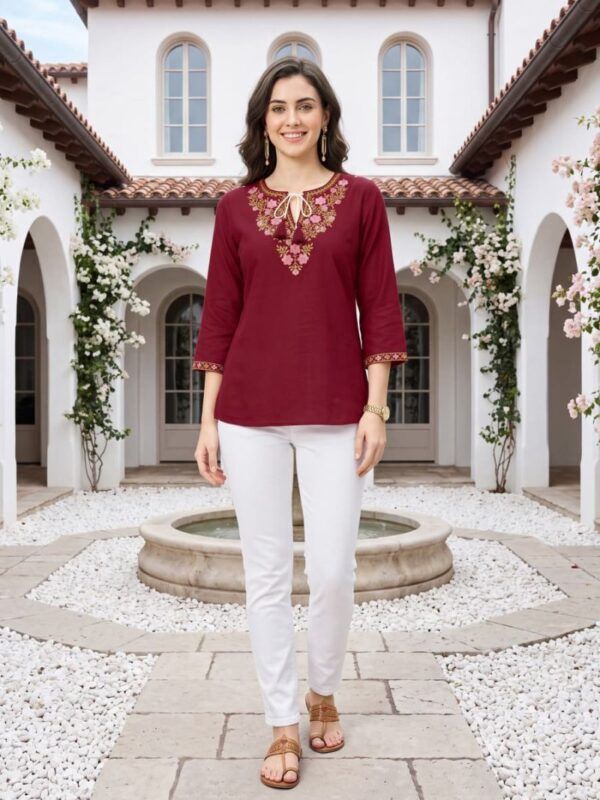Latest Tips And Tops Twinkle Vol 2 Rayon Embroidered Fancy Western Wear Top Collection Wholesale 2026