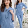 Desire Silky 1 Denim Handworked Fancy Co Ord Set Collection Wholesale