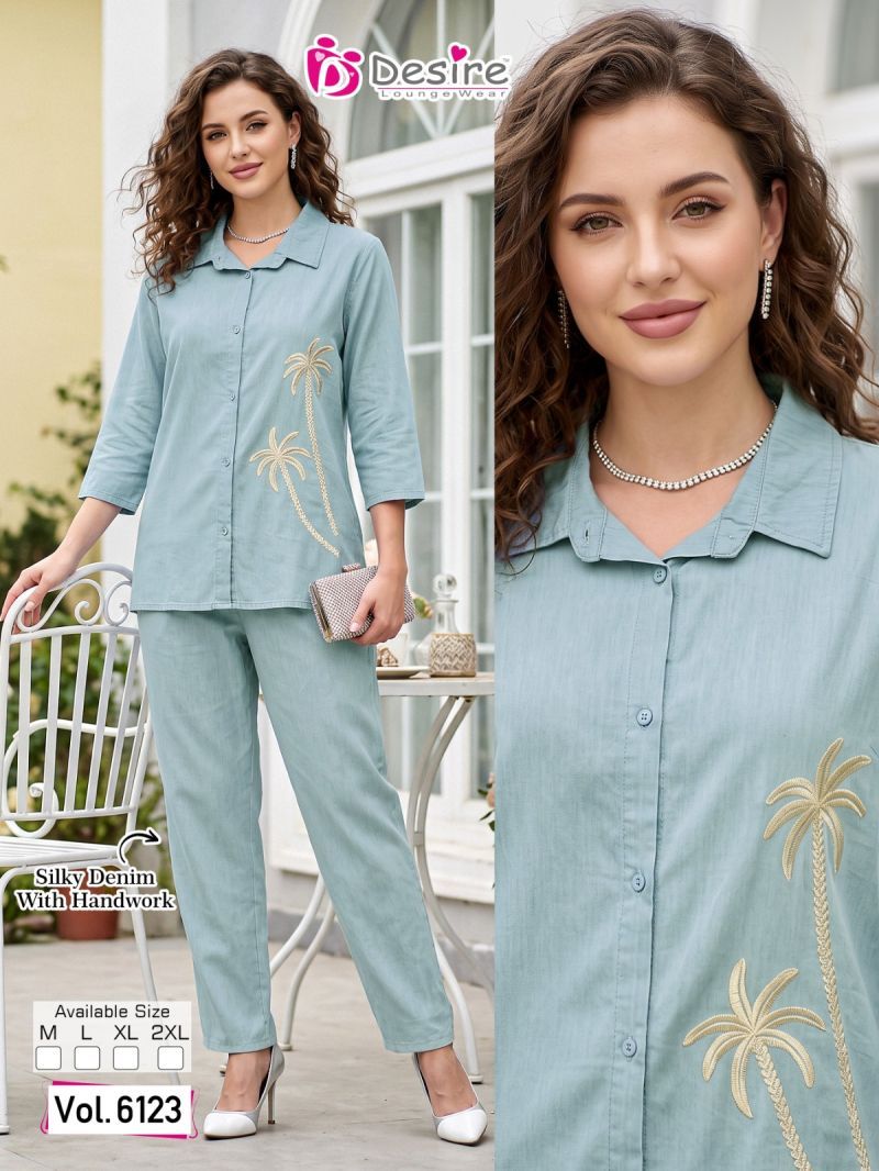 Latest Desire Silky 1 Denim Handworked Fancy Co Ord Set Collection Wholesale 2026
