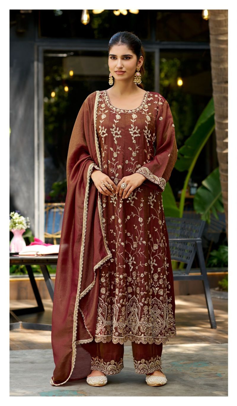 Deepsy D 3585 A To D Readymade Viscose Tissue Silk Beats Work Salwar Kameez Wholesale