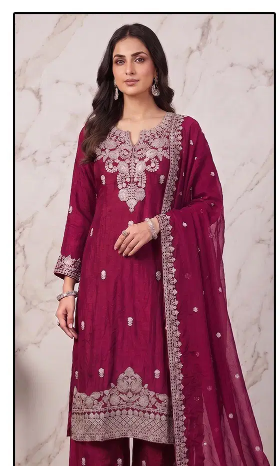 Hoor Tex 1007 A To D Fandy Crush Embroidered Designer Salwar Kameez Wholesale