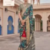 Kreshva Mitharee Pv Georgette Brunout Fancy Design Saree Collection Wholesale