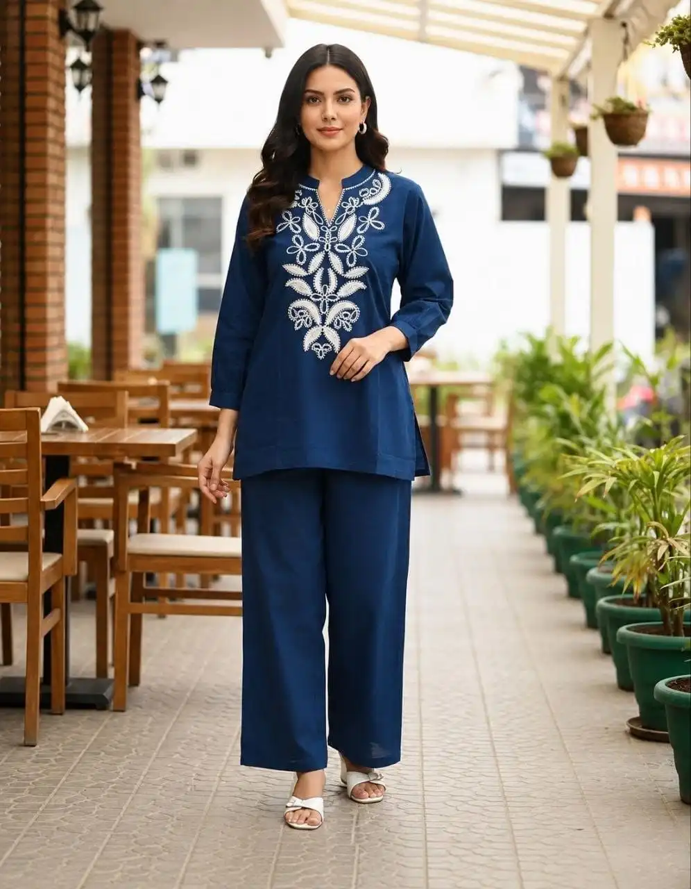 RRD 2002 Cotton Flex With Embroidery Work Co Ord Set Wholesale Surat