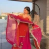 STD 6146 Chinon Silk With Zari Embroidered Work Top Lehenga Set Wholesale Supplier