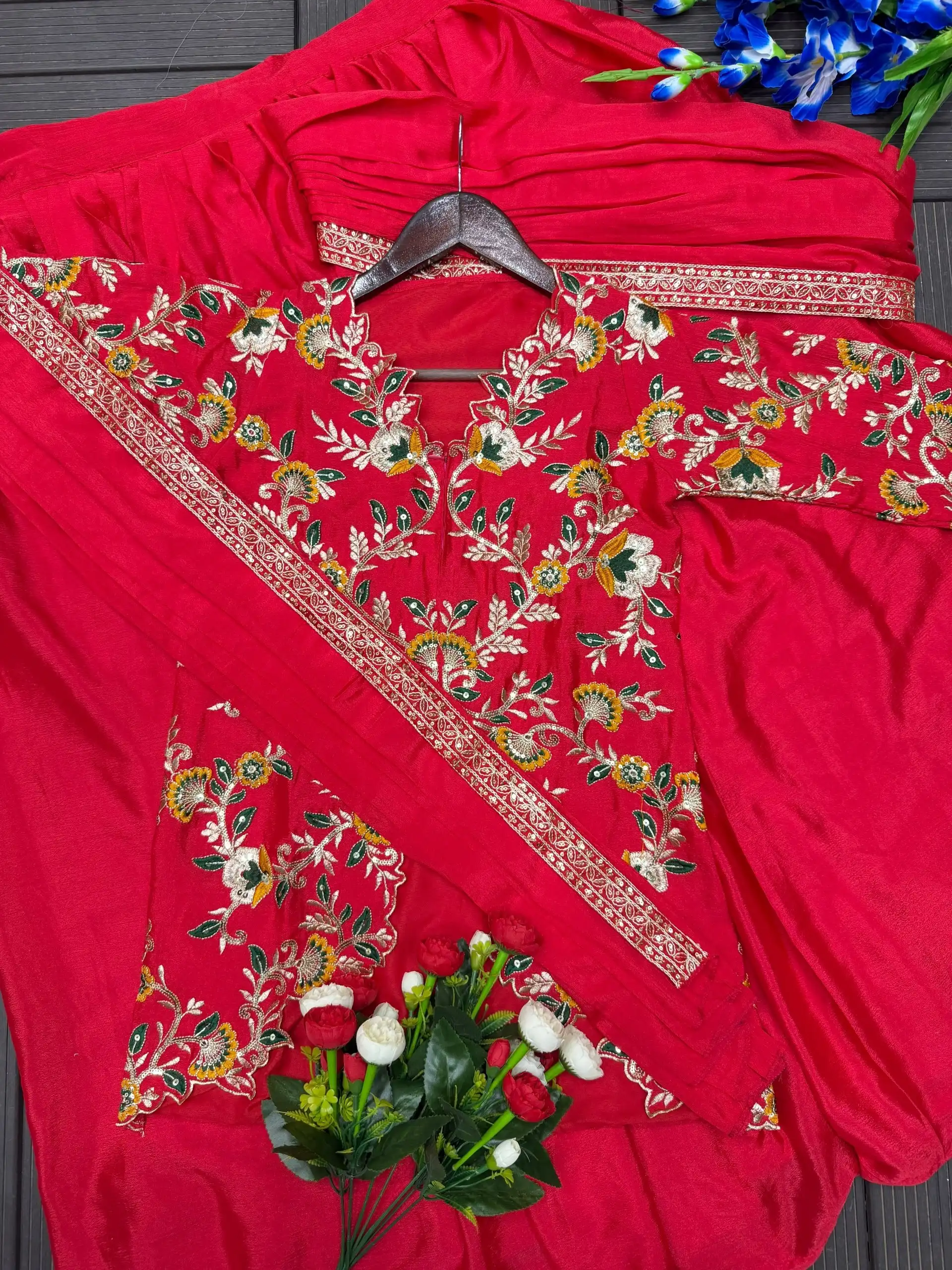 Madhuri 279 Chinon With Embroidery Sequence Work Lehenga Choli Wholesale Supplier