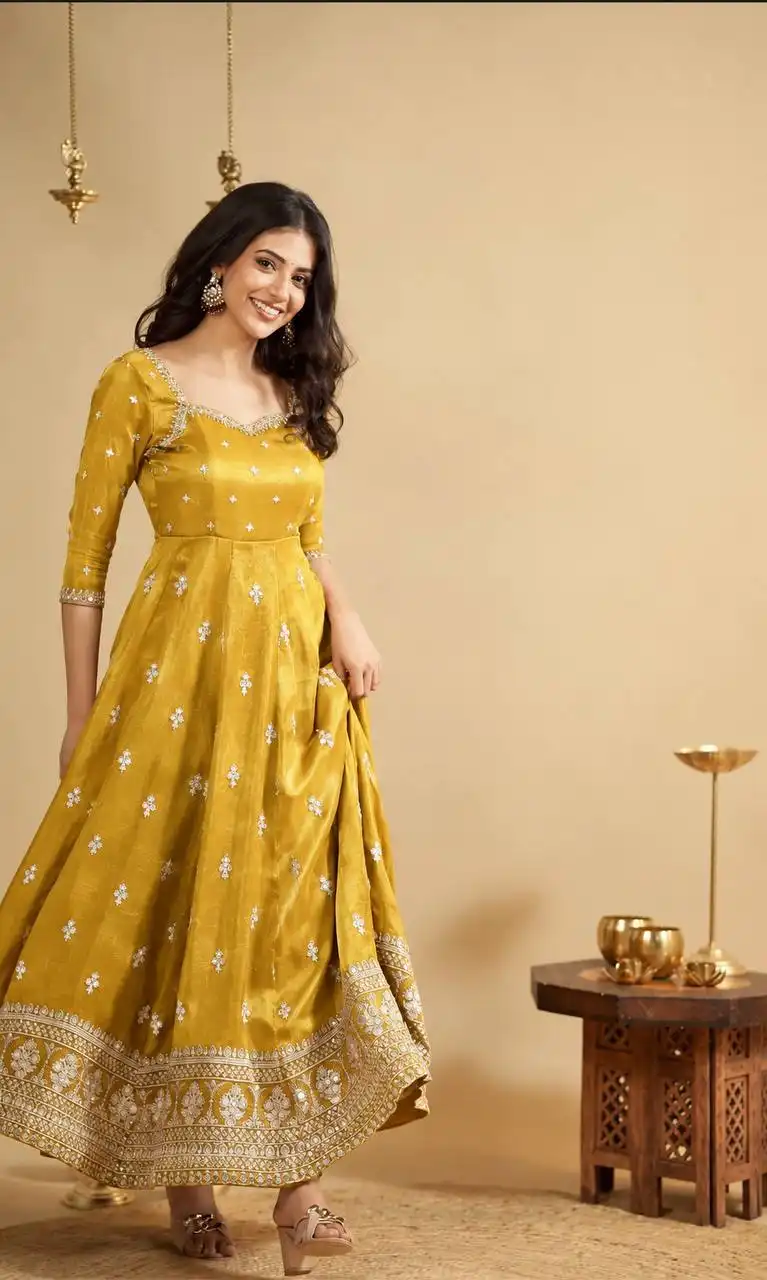 STD 6071 Cosmo With Heavy Sequins & Thread Embroidered work Top Pant Dupatta Set Wholesale Supplier