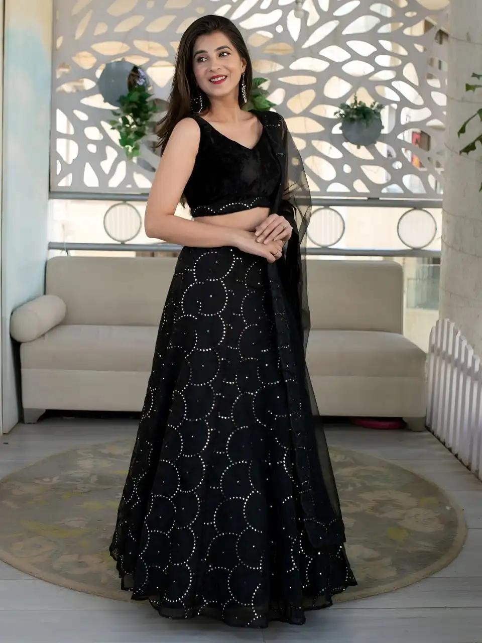 Zeel 15064 Organza Net With Sequins and Thread Embroidery Work Lehenga Choli Wholesale Supplier