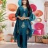 RRD Vol 5010 Fandy With Embroidery Work Kurti Pant Dupatta Set Wholesale Supplier