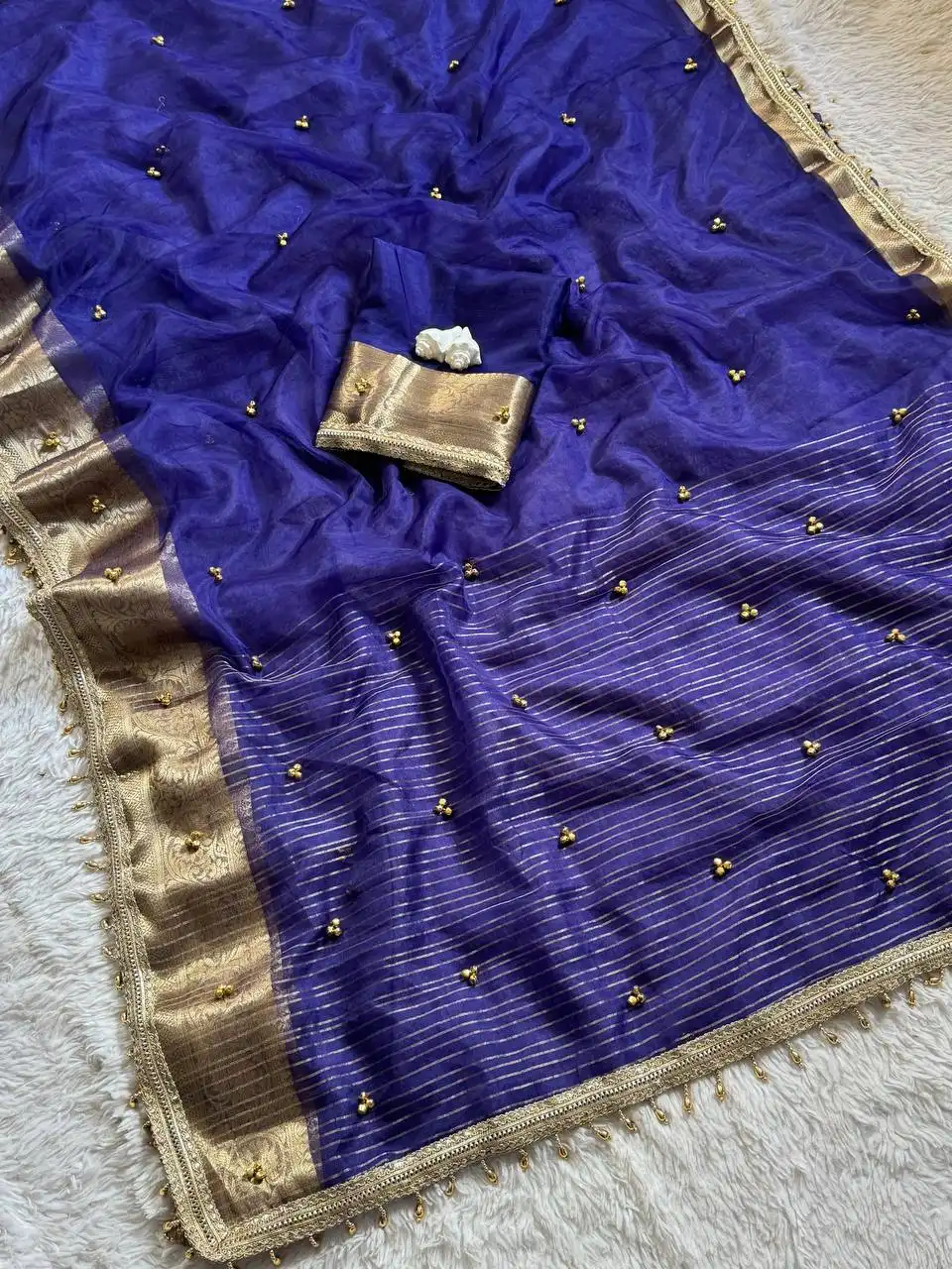 WMS 1007 Soft Tissue Silk With Beautiful Real Ghungroo Trending Saree Wholesale Supplier