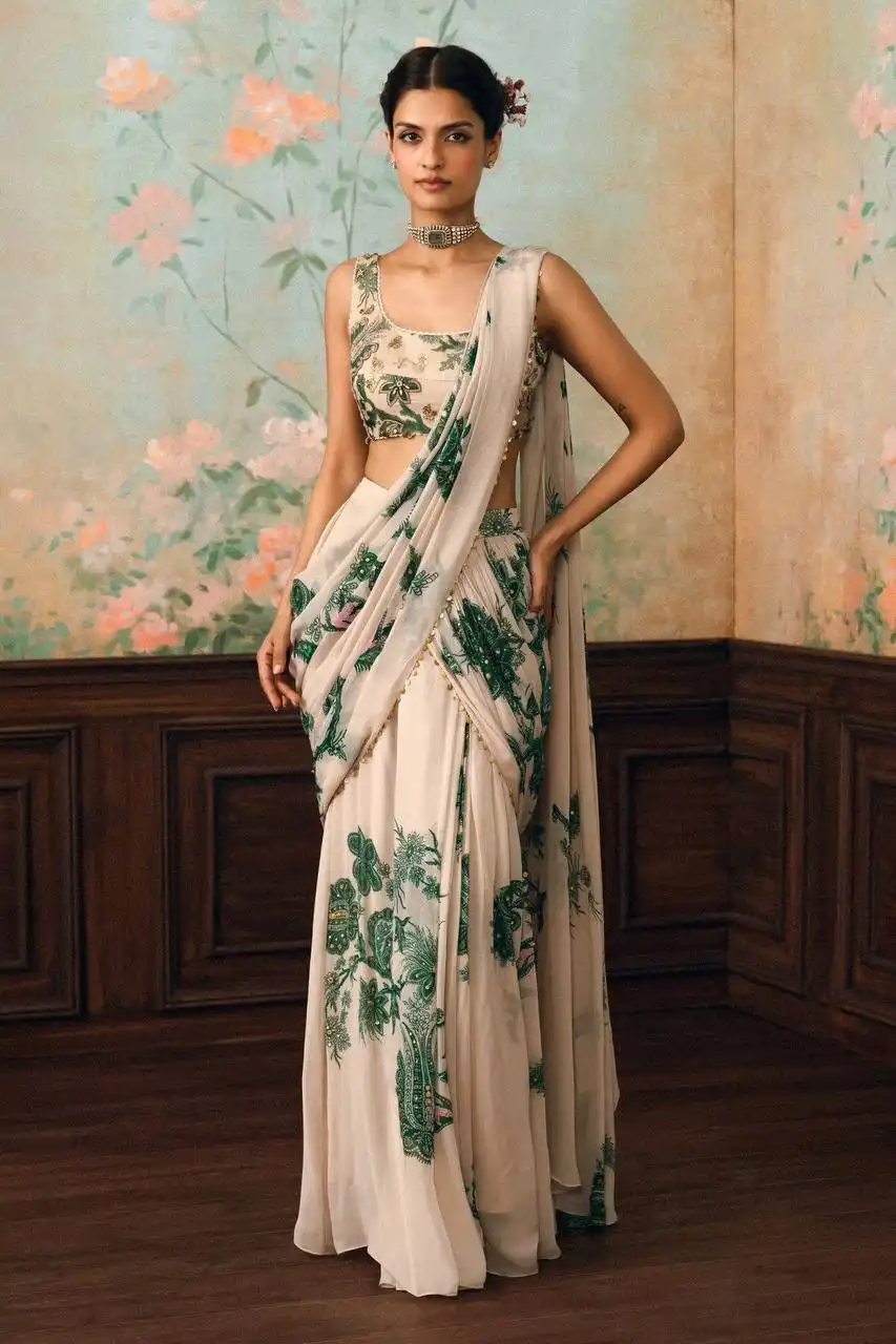 SBD 1882 Star Georgette With Digital Print Sequence Work & Ready to wear Lehenga Choli Wholesale Surat
